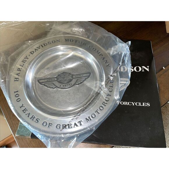HARLEY DAVIDSON 100TH ALUMINUM ANNIVERSARY PLATE 2003 - Picture 1 of 9